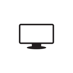 Computer Monitor Icon Vector Illustration