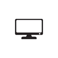 Computer Monitor Icon Vector Illustration