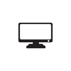 Computer Monitor Icon Vector Illustration