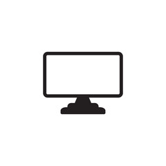 Computer Monitor Icon Vector Illustration