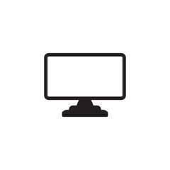 Computer Monitor Icon Vector Illustration