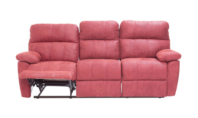 Sofa on a white background front view