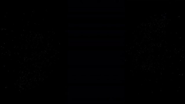 Abstract Background glow blue white particles collision   on center black background