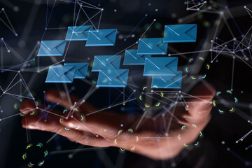 Email Inbox Electronic Communication Graphics Concept