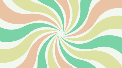 colorful retro spin spiral sunburst backdrop decoration