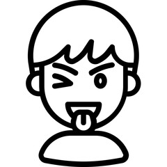 tongue winking icon