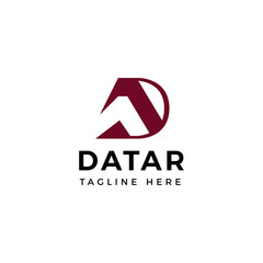 Initial AD Monogram Logo Vector. Letter DA Typography Icon. A Luxury Alphabet. Modern, Elegant, Luxury Style for Company Brand Identity