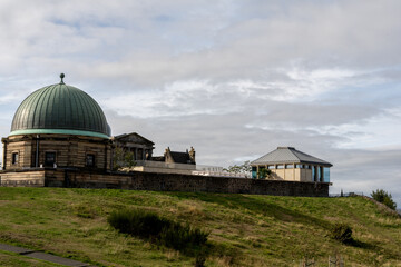 view from Calton hill located east of Edinburgh's New Town