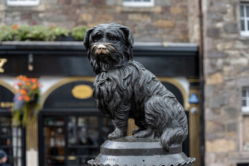 the famous little dog Bobby mascot of Edinburgh