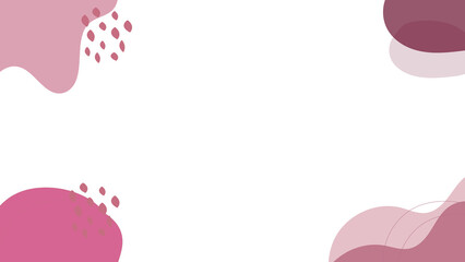 modern abstract blob minimal frame border decoration