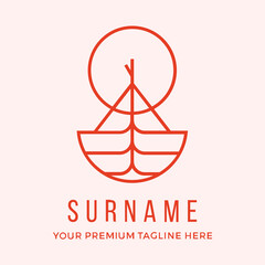 Adventure camp logo with simple illustration inspiration custom logo design vector illustration