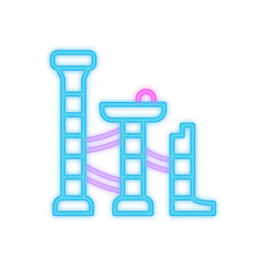 marble run neon signboard