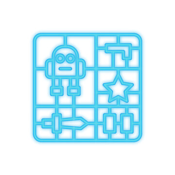 plastic model kit neon signboard