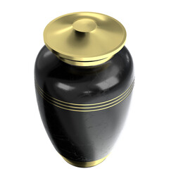 3d rendering illustration of a cinerary urn