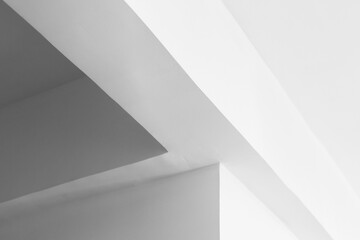 White minimal interior details, abstract architectural photo
