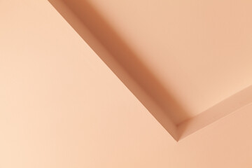 Abstract architecture background, pink interior fragment