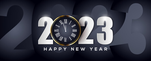 2023 Happy New Year Background, Greeting Card