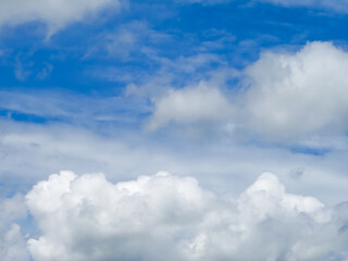nature background sky and white clouds