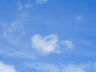 nature background sky and white clouds