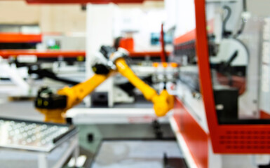 Fototapeta premium Robotic arm for picking in factory