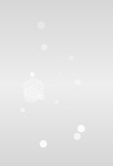 Silver Snowfall Vector Grey Background. Sky Snow