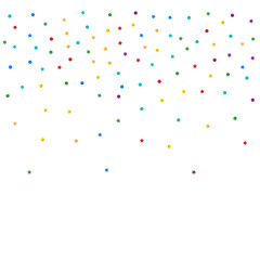 Happy Dust Flying Vector White Background. Fun
