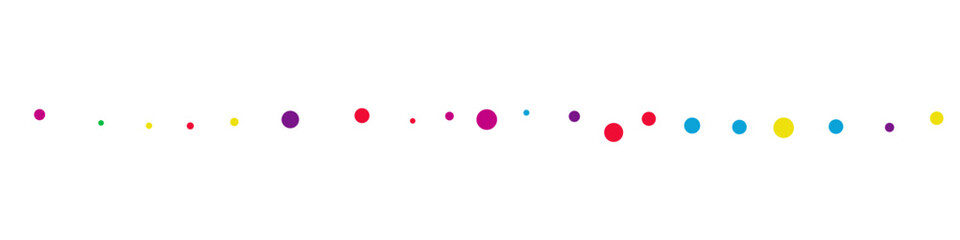 Color Stars Carnival Vector White Background.