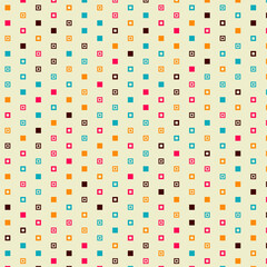 Abstract Color Halftone Dots generative art background illustration