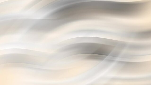 White, grey and gold smooth stripes abstract minimal geometric motion background. Video animation UHD 4K.