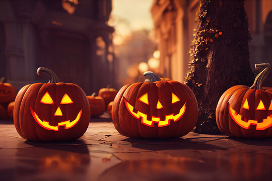 halloween spookey pumpkins season wallpapers