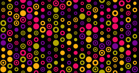 Abstract Color Halftone Dots generative art background illustration