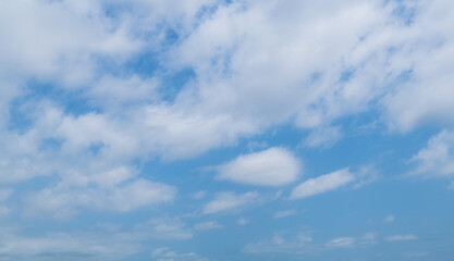 Blue sky with white clouds