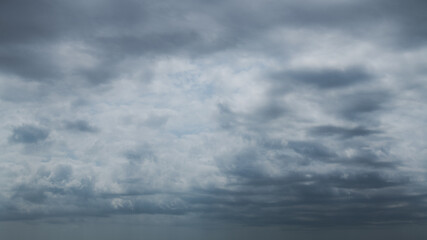 Dark sky with storm clouds