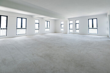 Empty office space in modern building