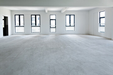 Empty office space in modern building