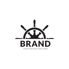 Nautical Logo Design vector Template..