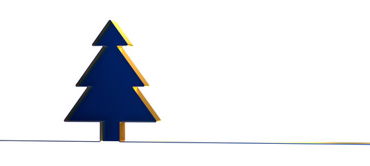 christmas tree 3d abstract shape design