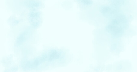 Abstract horizontal watercolor background. blue color empty space background illustration