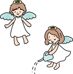 天使のイラストセット