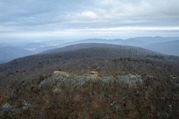 A rocky part of the Blue Ridge Mountains in Virginia