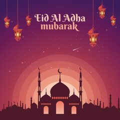 Eid mubarak social media post template banners ad