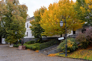 Autumn Monastery: Kyiv Pechersk Lavra in yellow colors