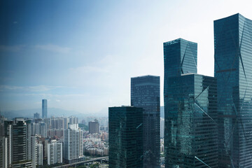 Fototapeta premium Modern office buildings in the city