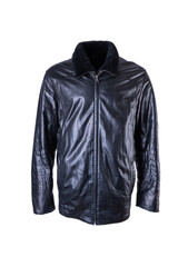 Leather jacket isolated