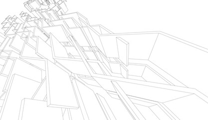 Fototapeta premium abstract design 3d vector illustration