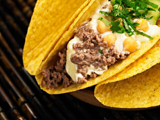 Taco with beef