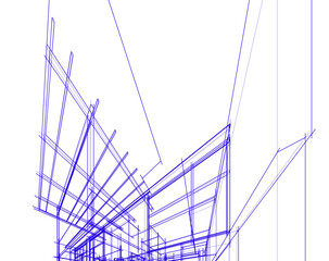 architecture vector 3d illustration