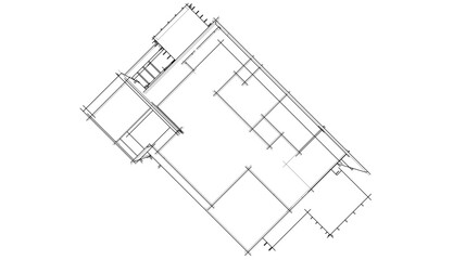 architecture vector 3d illustration