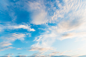 white cloud with blue sky background