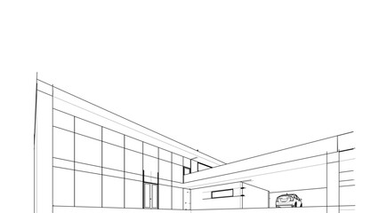 architecture vector 3d illustration